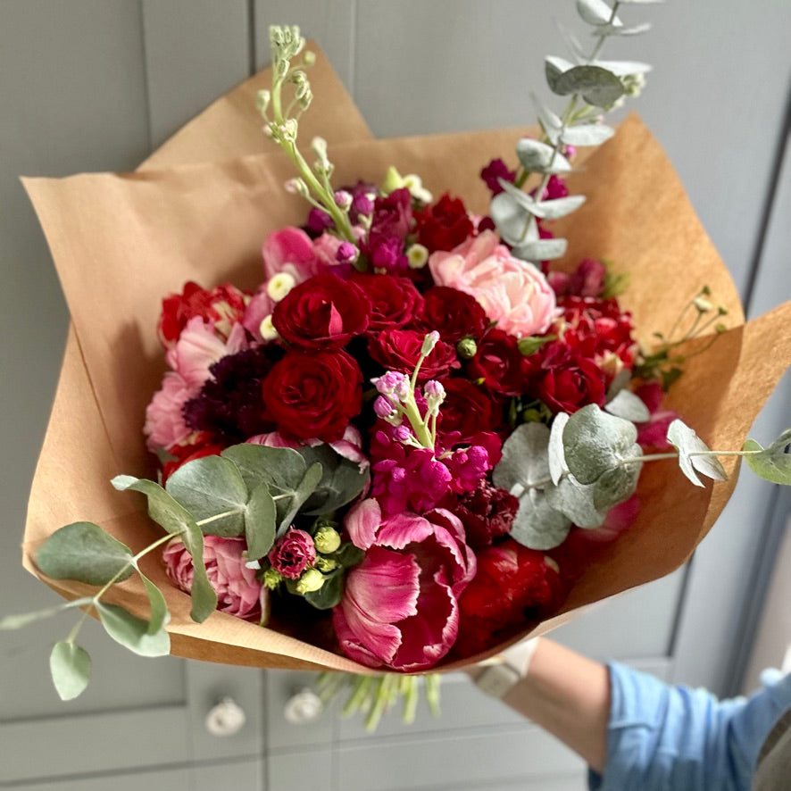 12 Month Seasonal Flower Subscription - Luxury Hand Tied Bouquet