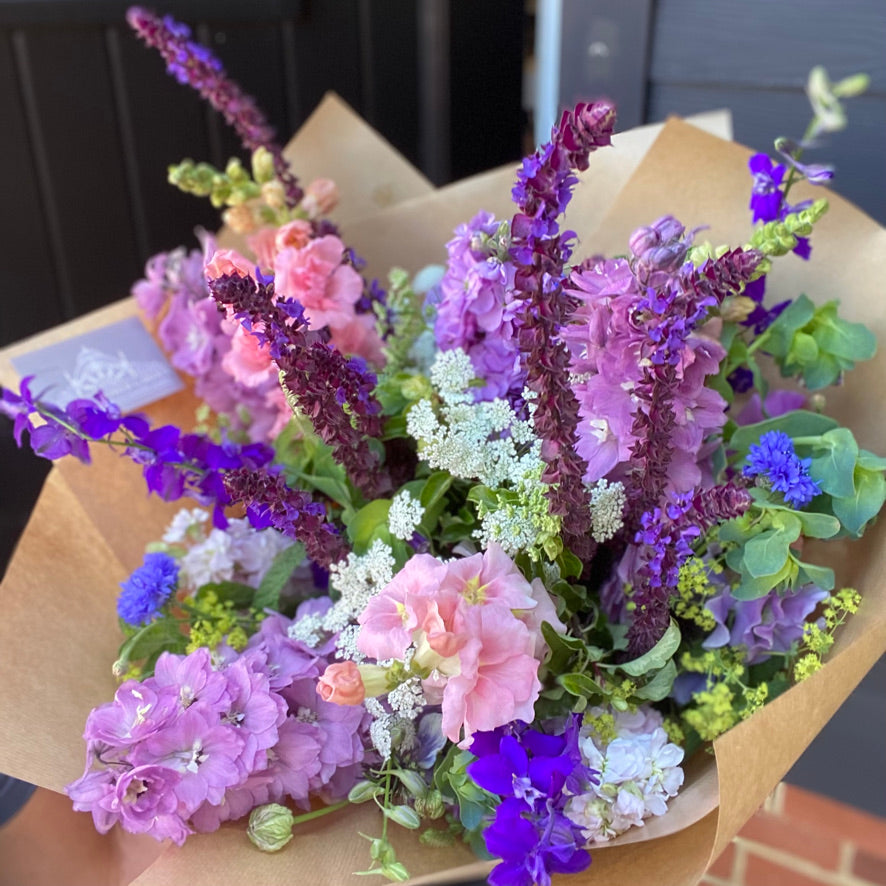 12 Month Seasonal Flower Subscription - Luxury Hand Tied Bouquet