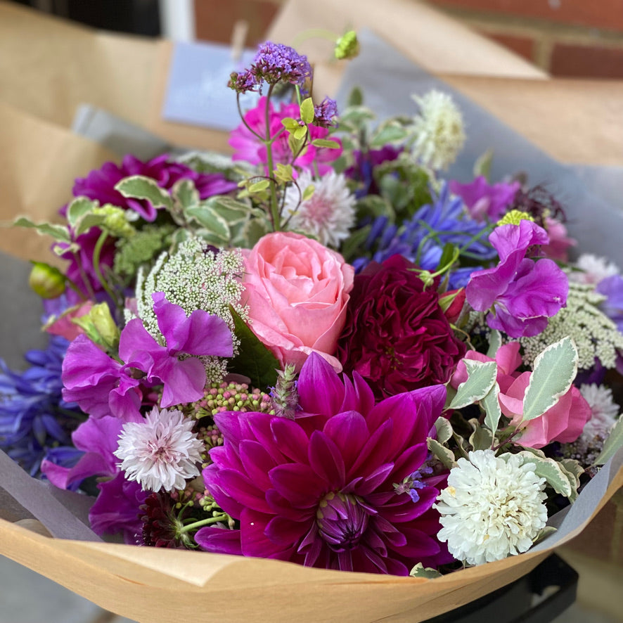 12 Month Seasonal Flower Subscription - Luxury Hand Tied Bouquet