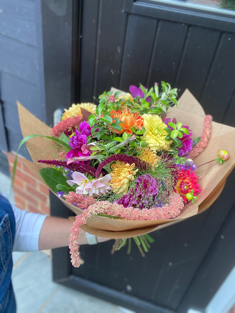 12 Month Seasonal Flower Subscription - Hand Tied Bouquet