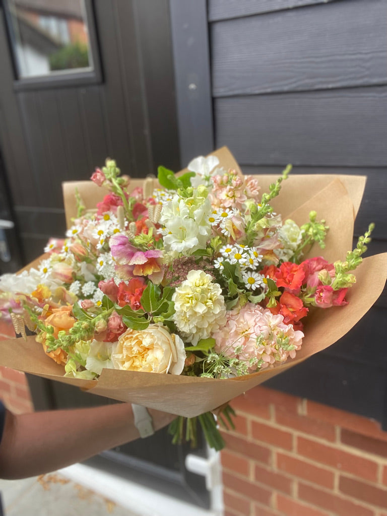 12 Month Seasonal Flower Subscription - Hand Tied Bouquet