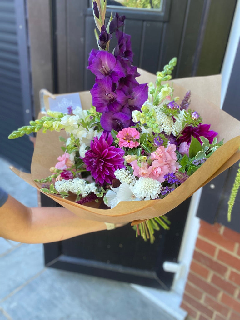 12 Month Seasonal Flower Subscription - Hand Tied Bouquet