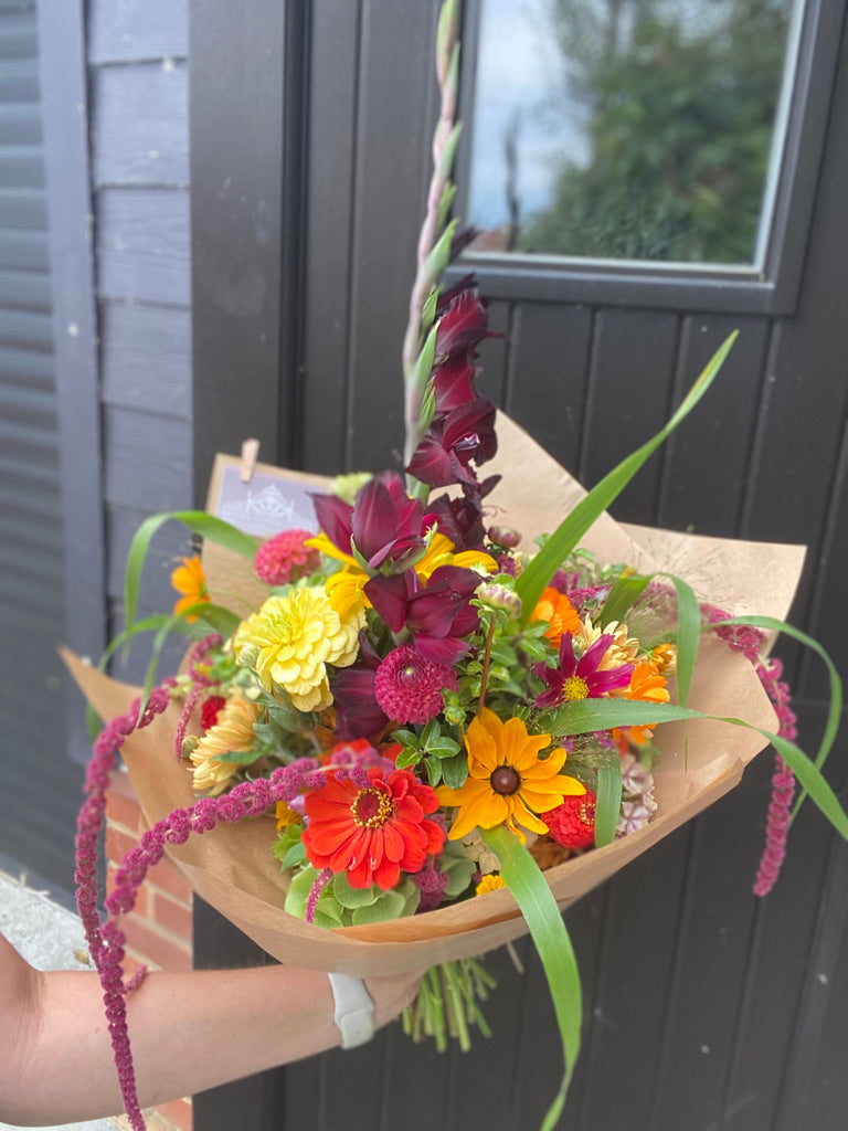 12 Month Seasonal Flower Subscription - Hand Tied Bouquet