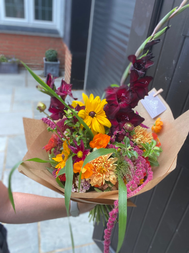 12 Month Seasonal Flower Subscription - Hand Tied Bouquet