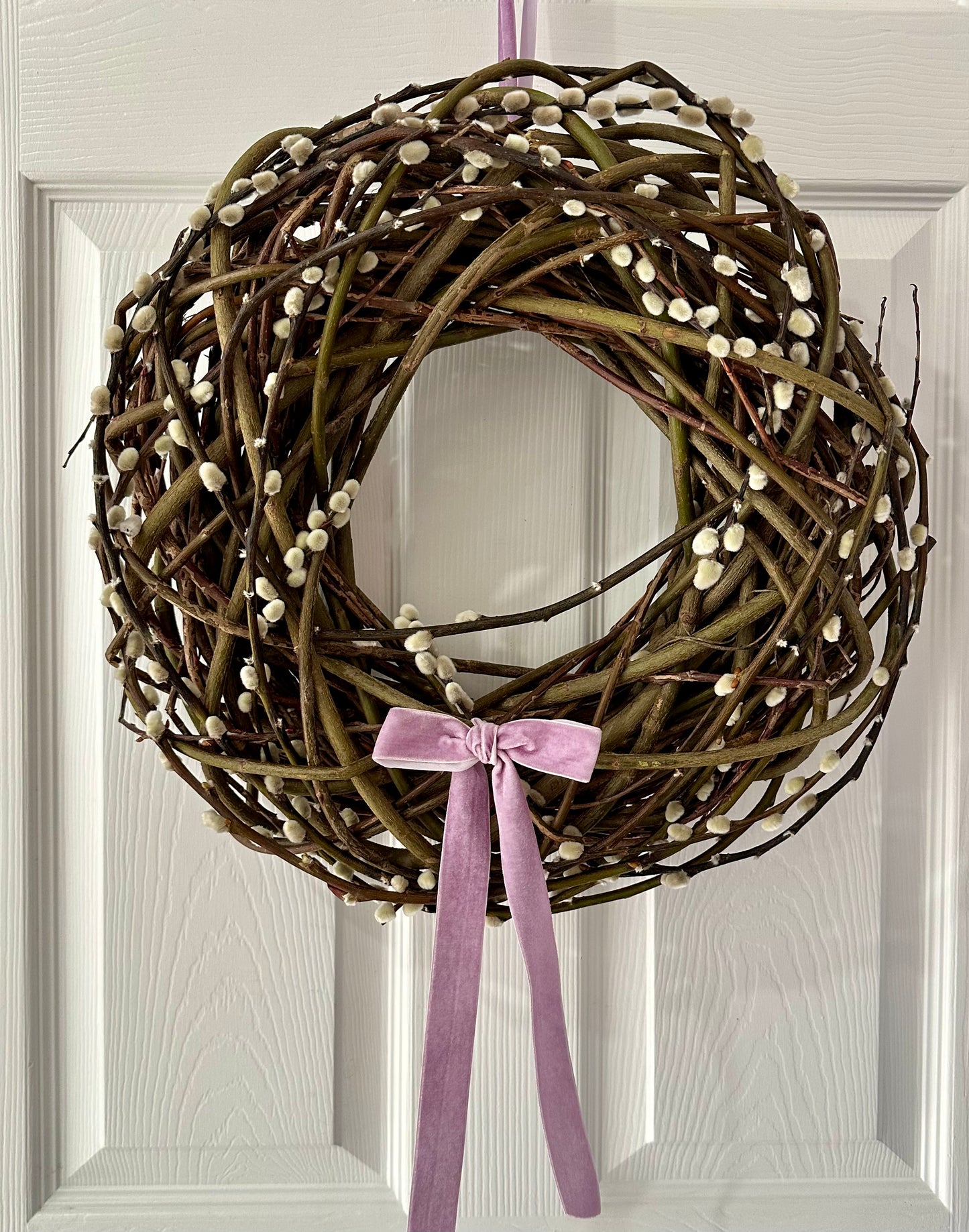Easter Pussy Willow Spring Wreath