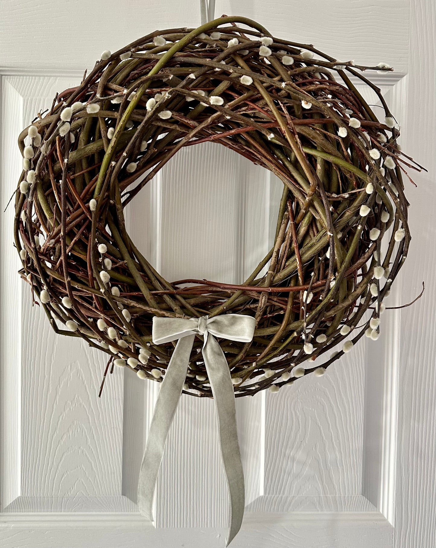 Easter Pussy Willow Spring Wreath