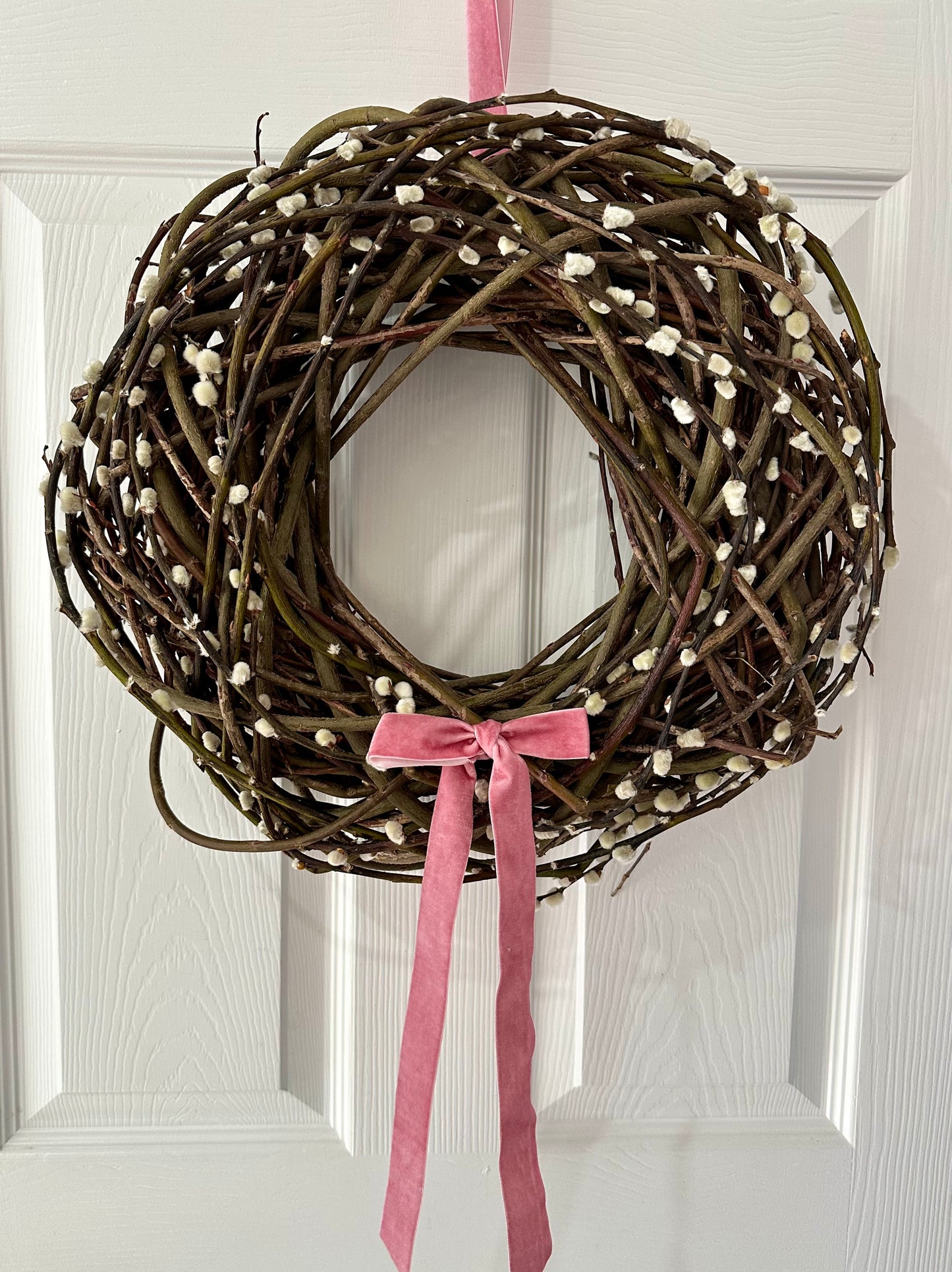 Easter Pussy Willow Spring Wreath