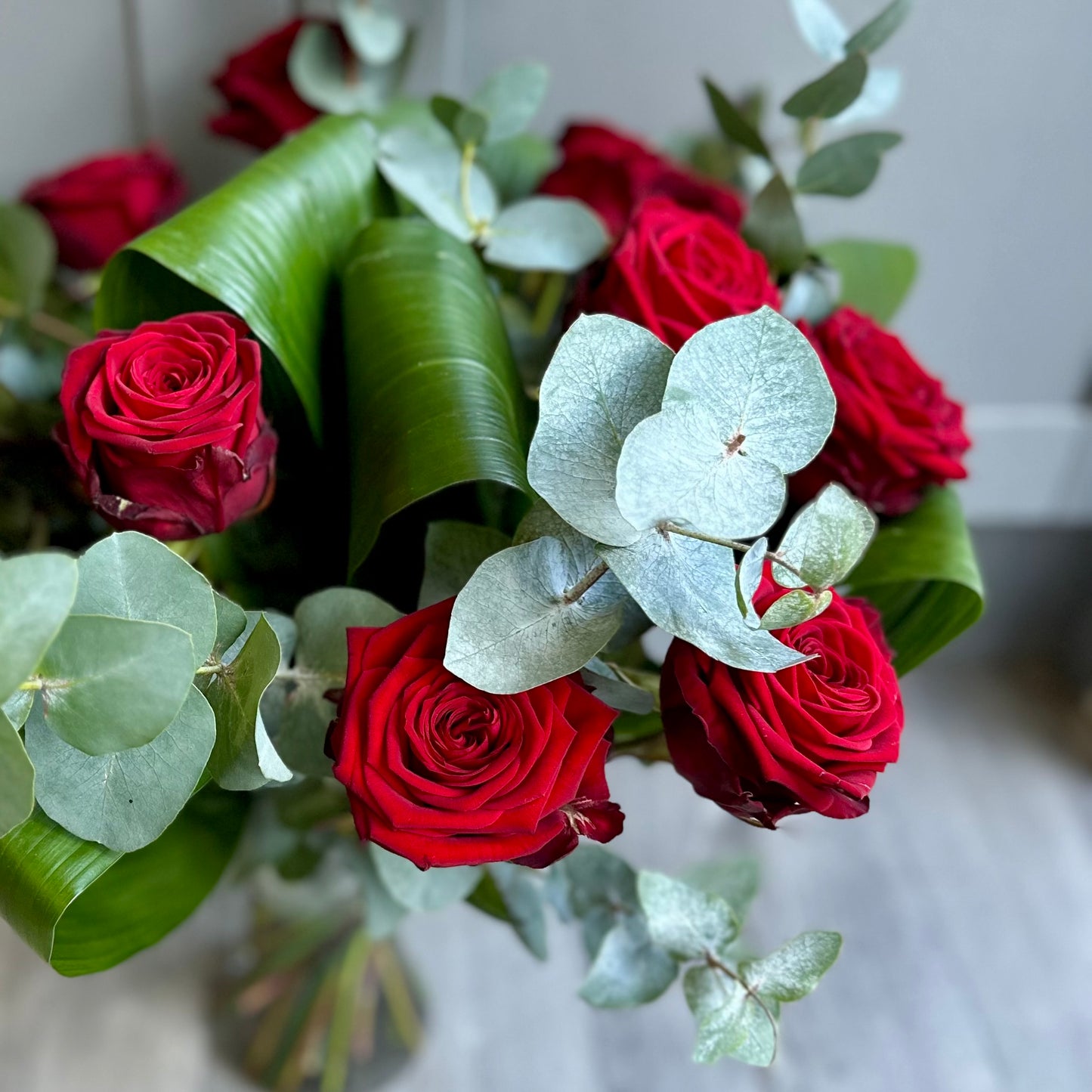 Valentines Collection  - Red Rose Vase Arrangement