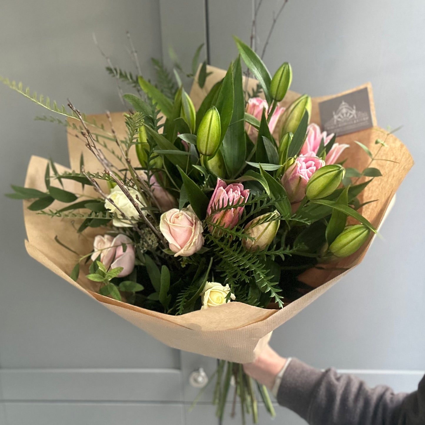 Mothers Day Collection - Oriental Pink Lily & Roses