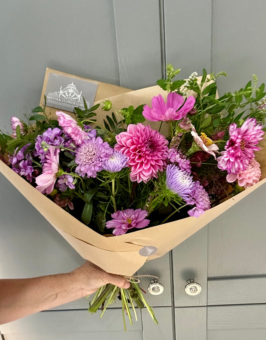 Friday Flowers Pink/Purple Bunch - Free Delivery