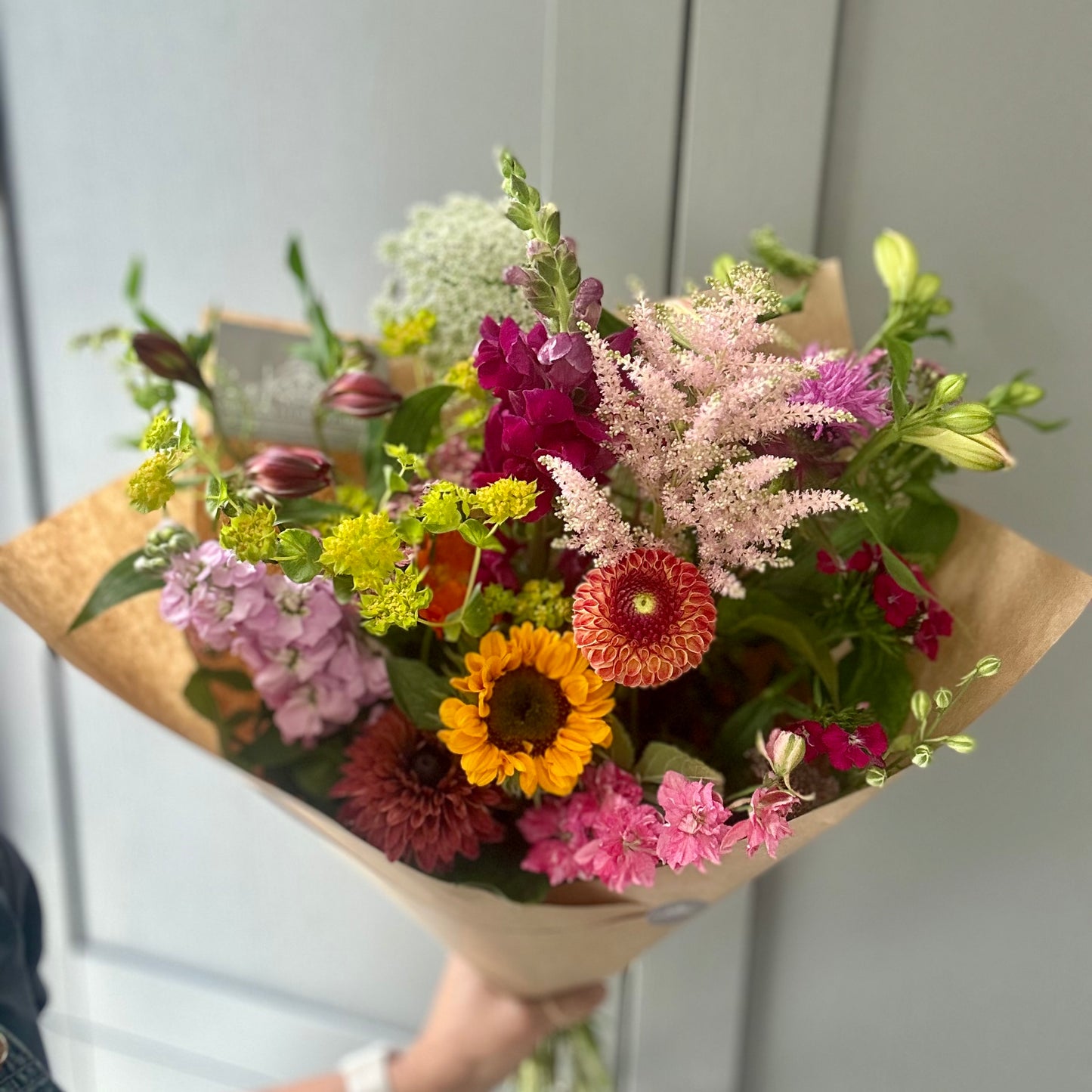 September Friday Flowers - Hand Tied Bouquet Medium