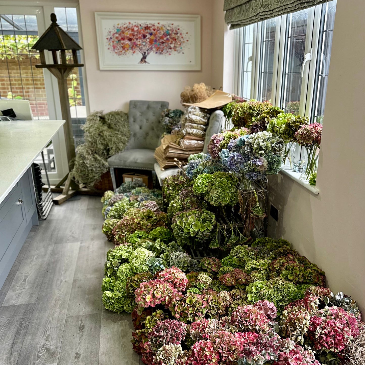 Dried Hydrangea Wreath Workshop