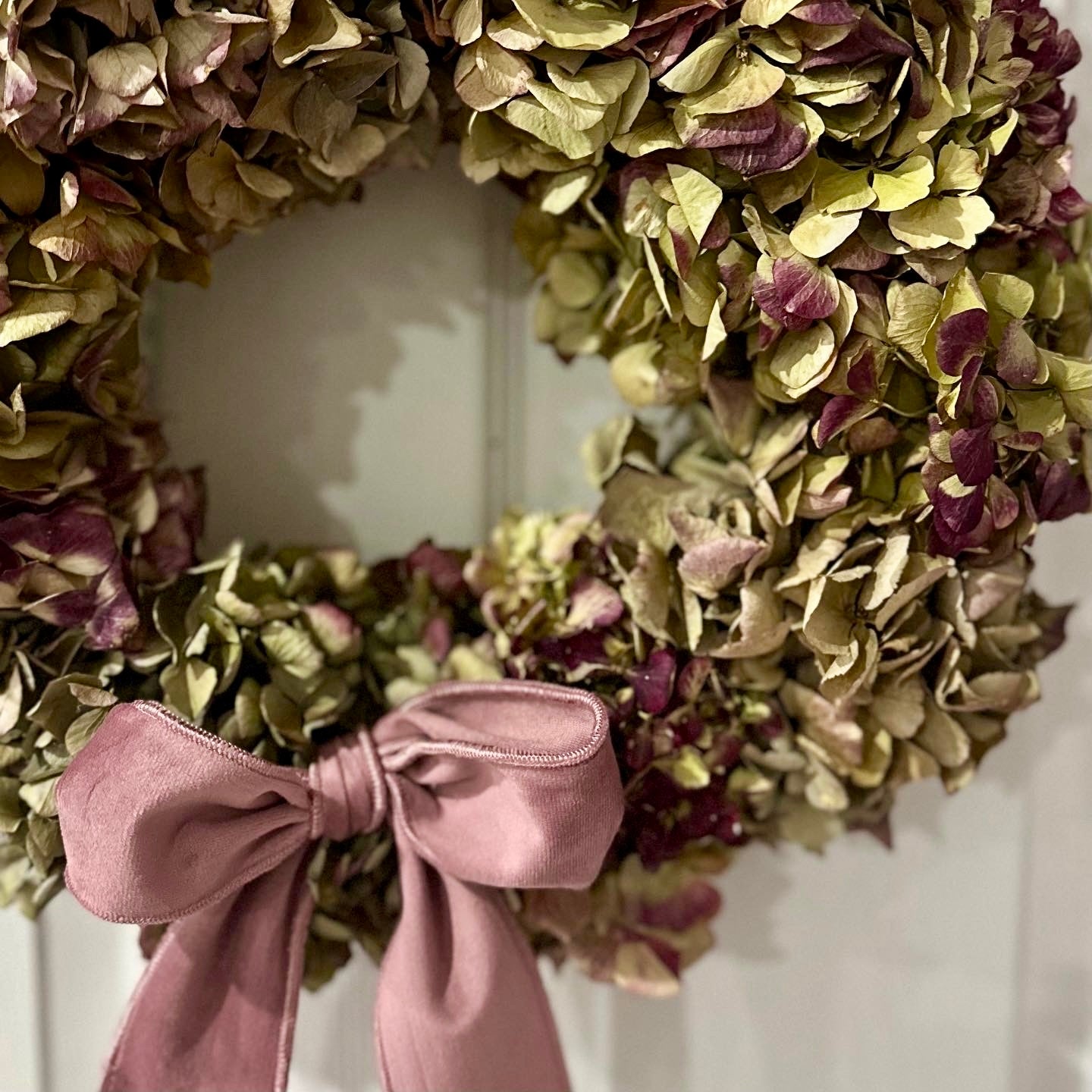 Dried Hydrangea Wreath Workshop
