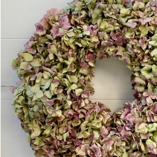 Dried Hydrangea Wreath Workshop