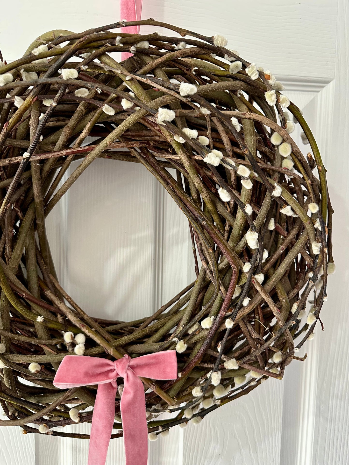Easter Pussy Willow Spring Wreath
